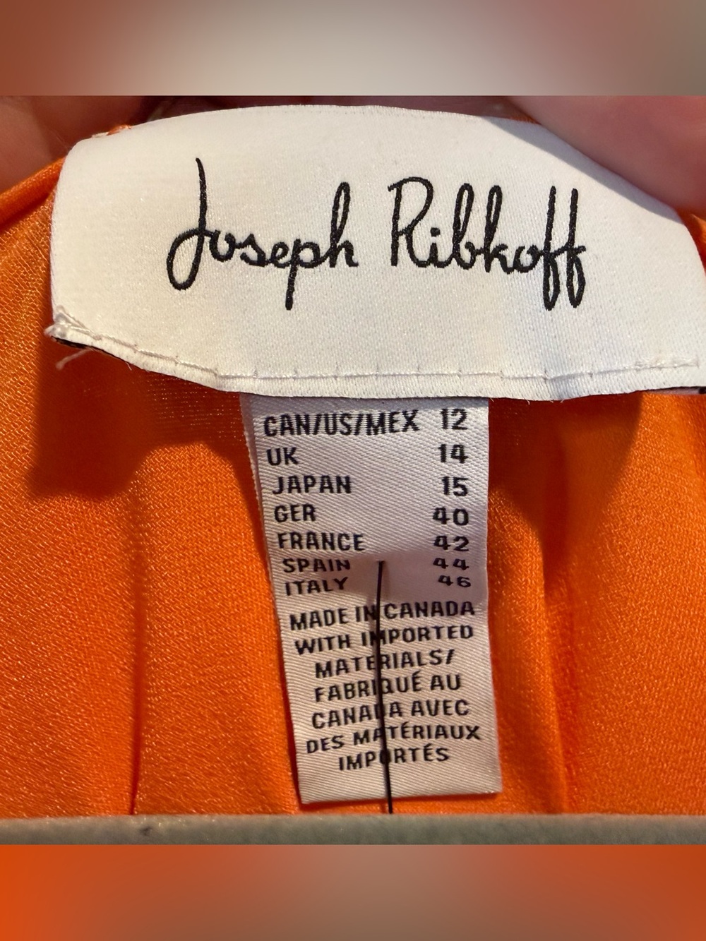 Joseph Ribkoff Womens drawstring top in melon size 12 - Picture 6 of 9